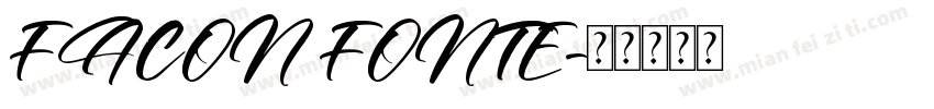 FACON FONTE字体转换